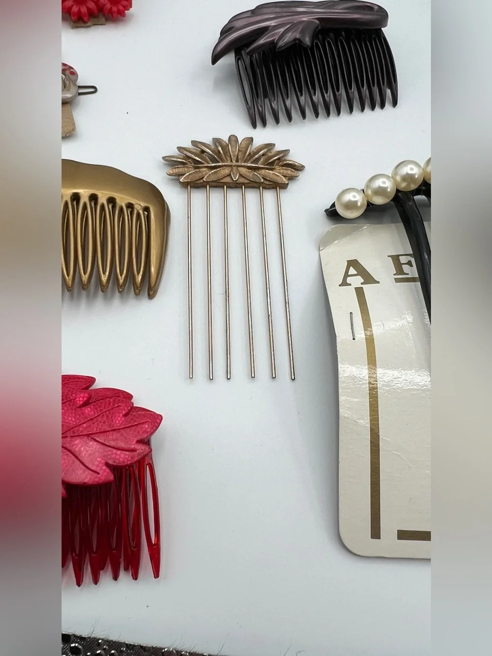 Colorful Vintage Assorted Hair Accessories Lot